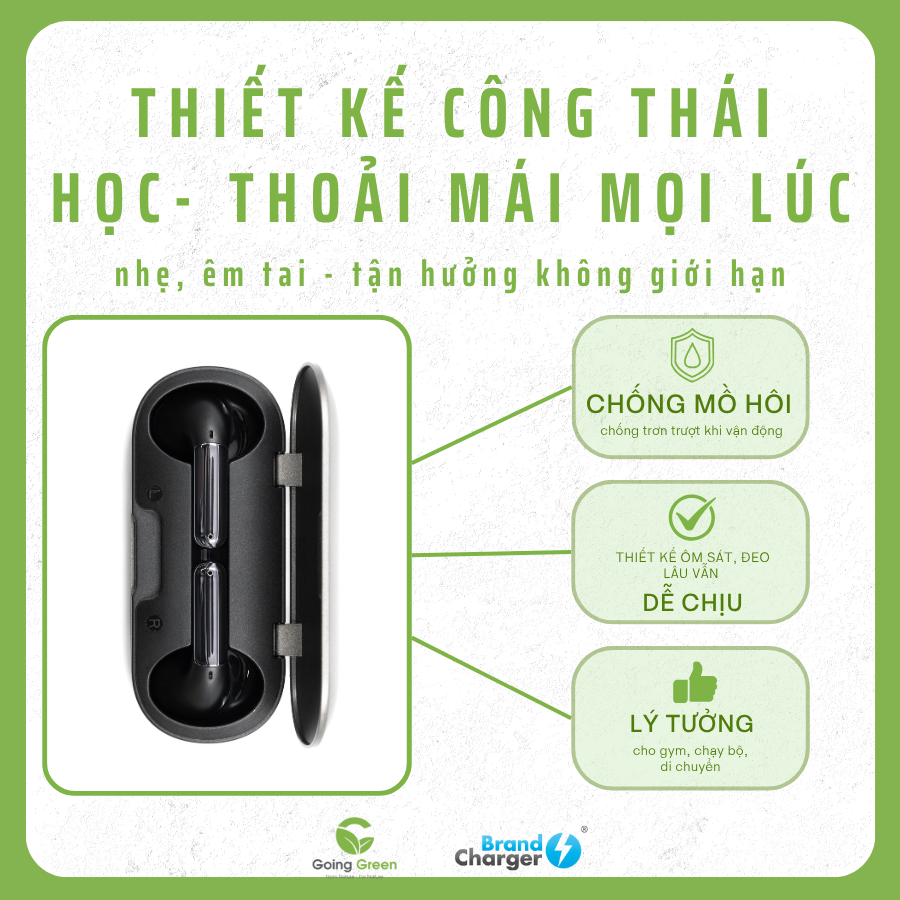 Tai nghe Aria BrandCharger chính hãng | Âm thanh cao cấp – Thiết kế hiện đại
