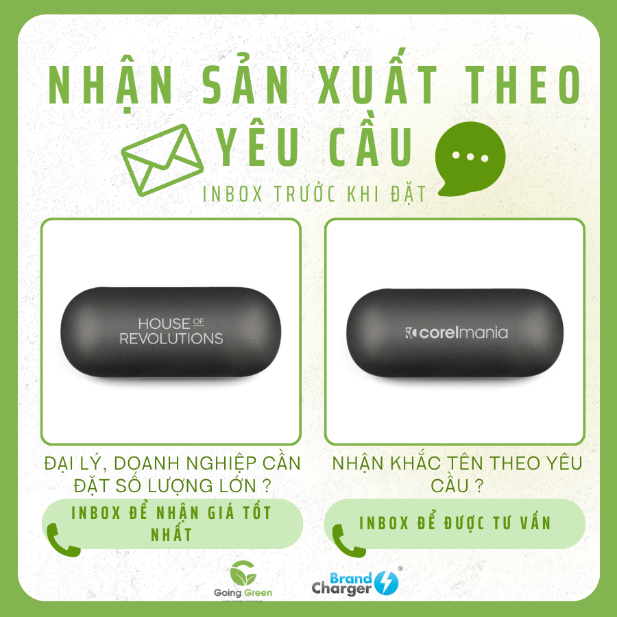 Tai nghe Aria BrandCharger chính hãng | Âm thanh cao cấp – Thiết kế hiện đại