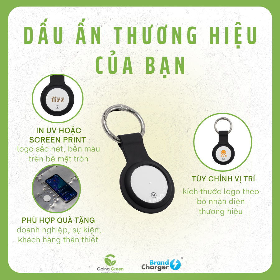 Thiết bị định vị BrandCharger Tracker tương thích iOS & Android