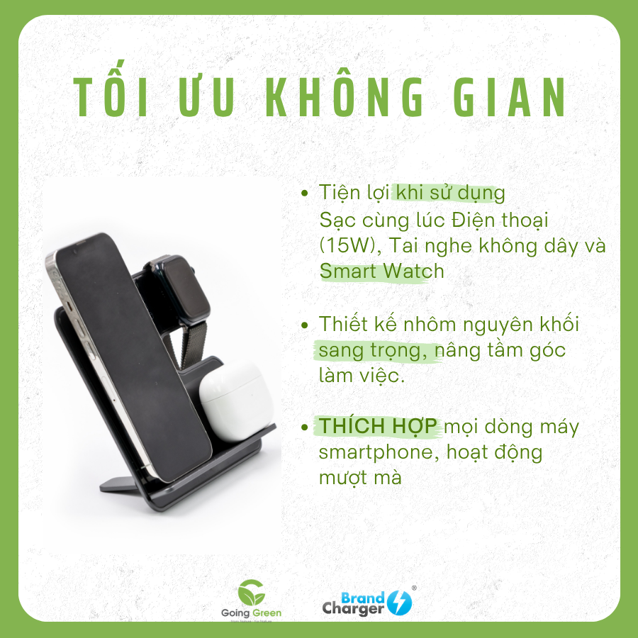 Trạm sạc đa năng BrandCharger Ascend Charge Pro