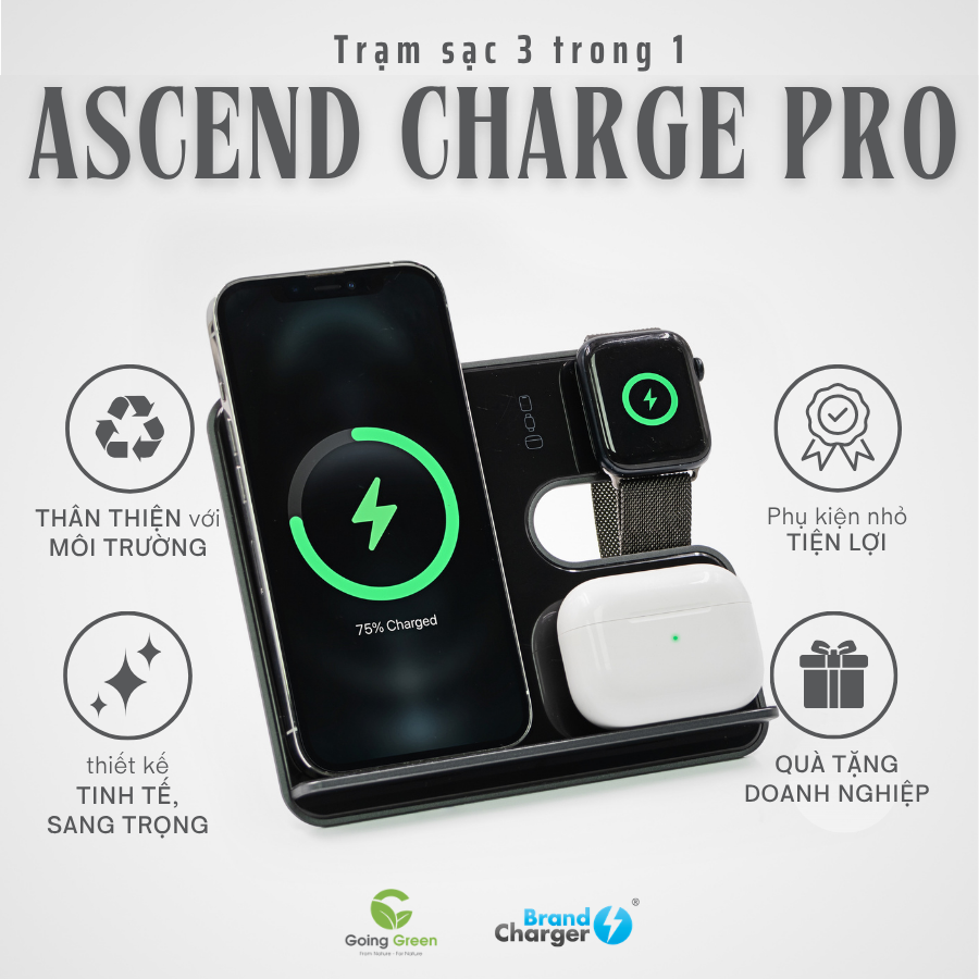 Trạm sạc đa năng BrandCharger Ascend Charge Pro