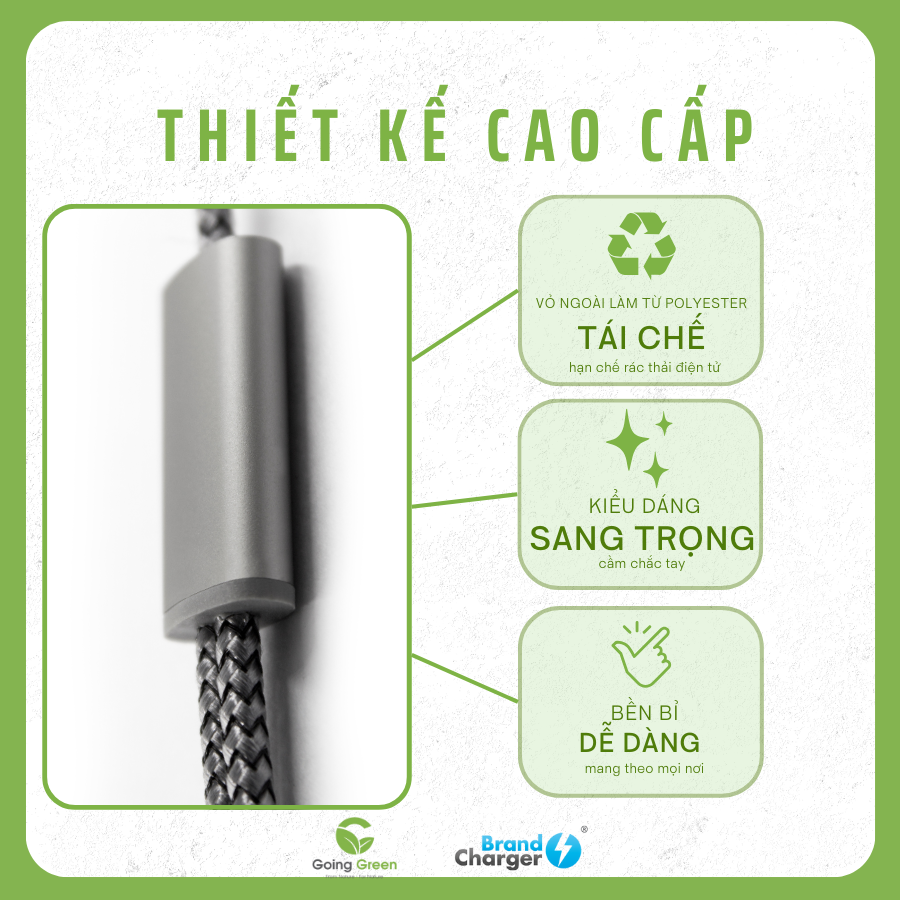 Cable chuyển đổi 4 đầu Brandcharger Trident 2 (Eco)