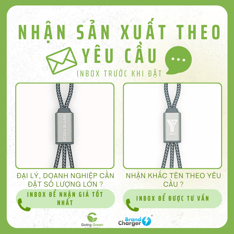 Cable chuyển đổi 4 đầu Brandcharger Trident 2 (Eco)