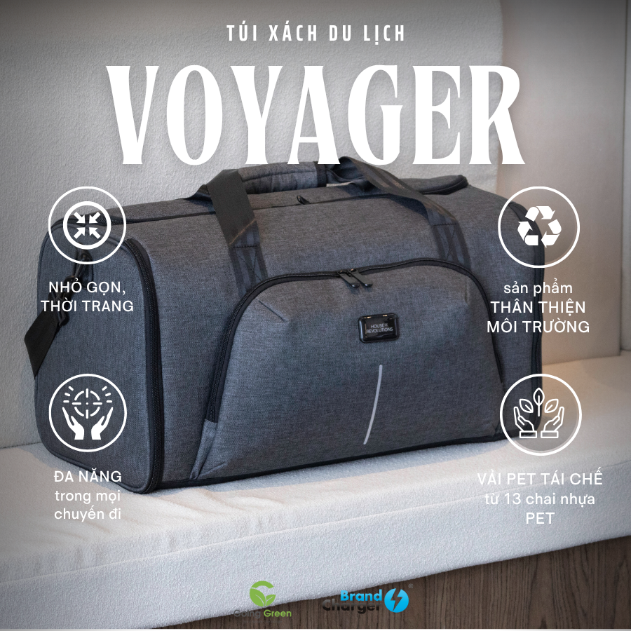 Túi Du Lịch Đa Năng Voyager Eco BrandCharger – Tái Chế, 35L, Chống Thấm