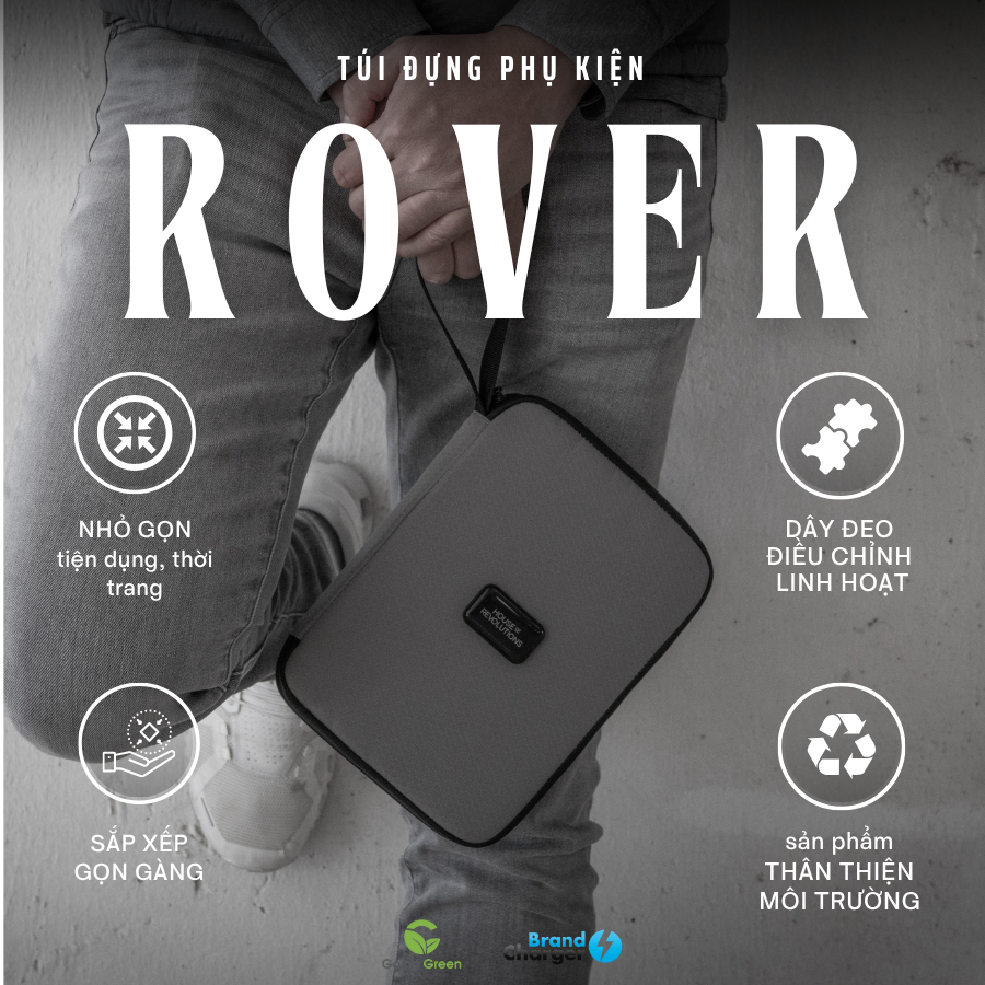 Túi Đựng Phụ Kiện Rover Eco BrandCharger – Tái Chế, Chống Thấm