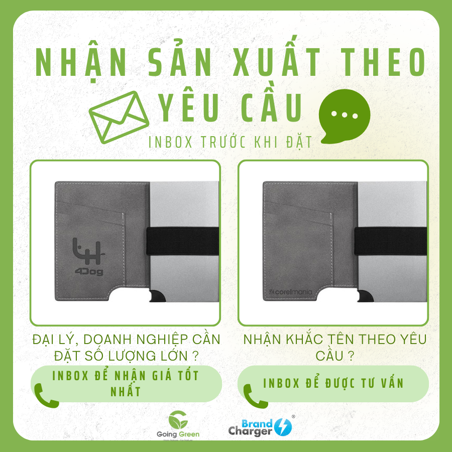Ví Gấp Wally Porto RFID BrandCharger – Da Vegan & Nhôm Cao Cấp