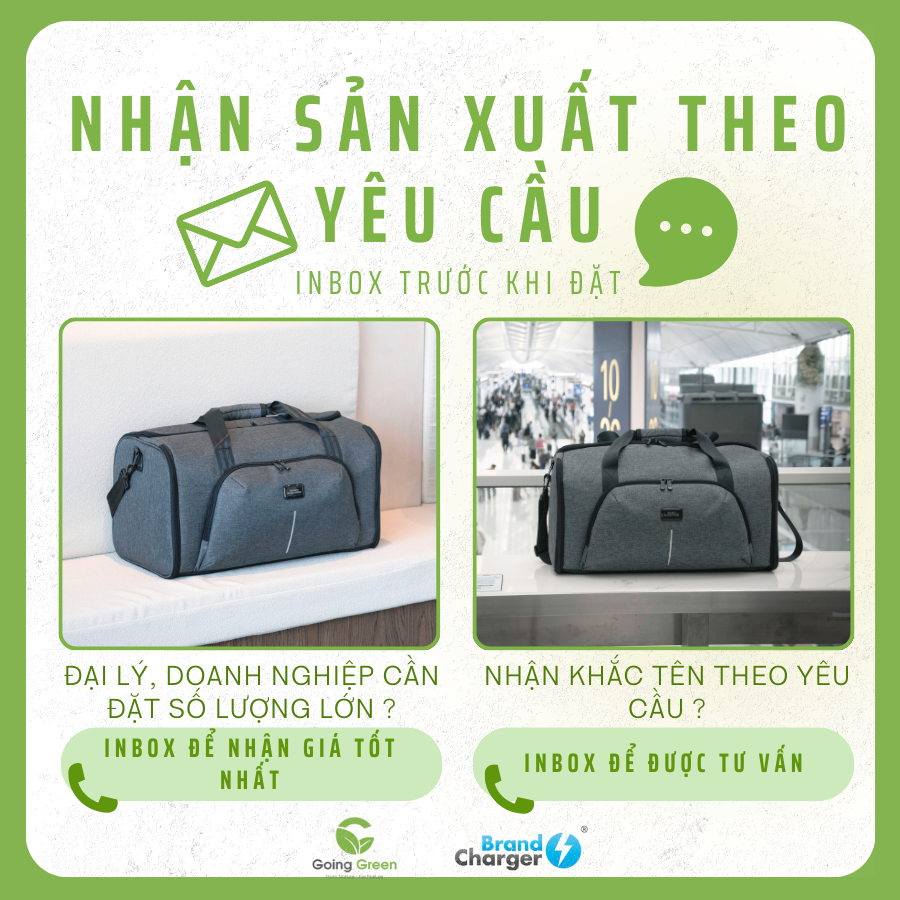 Túi Du Lịch Đa Năng Voyager Eco BrandCharger – Tái Chế, 35L, Chống Thấm