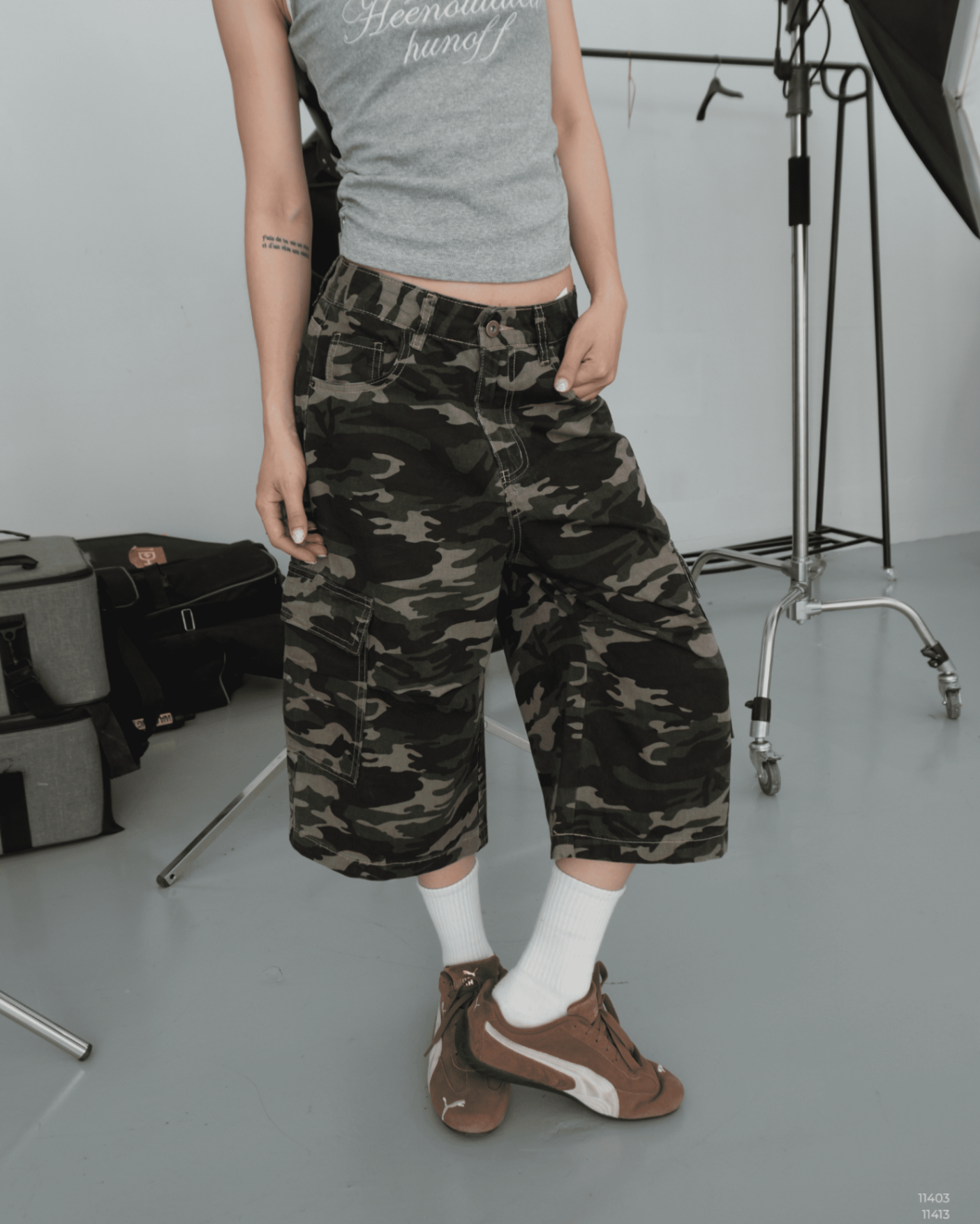 QUẦN BAGGY CAMO SHORT ECOO 7630