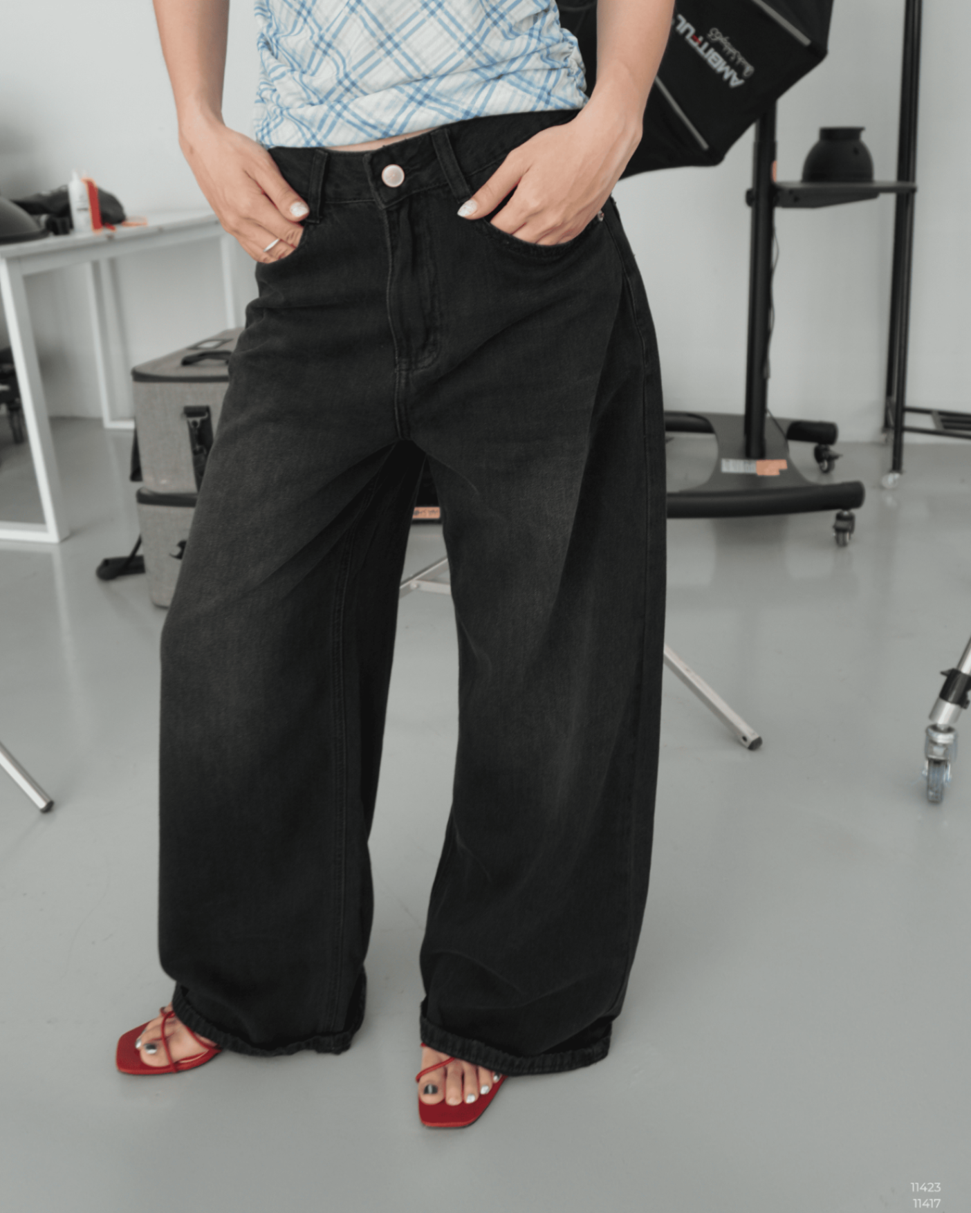 QUẦN JEANS ỐNG RỘNG M7 6685