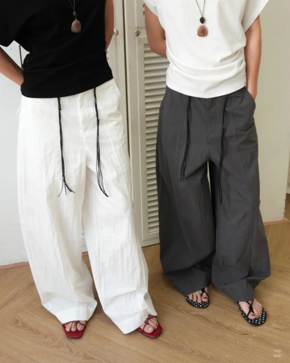 QUẦN BAGGY GÂN GIỮA TẶNG KÈM DÂY LƯNG 25101