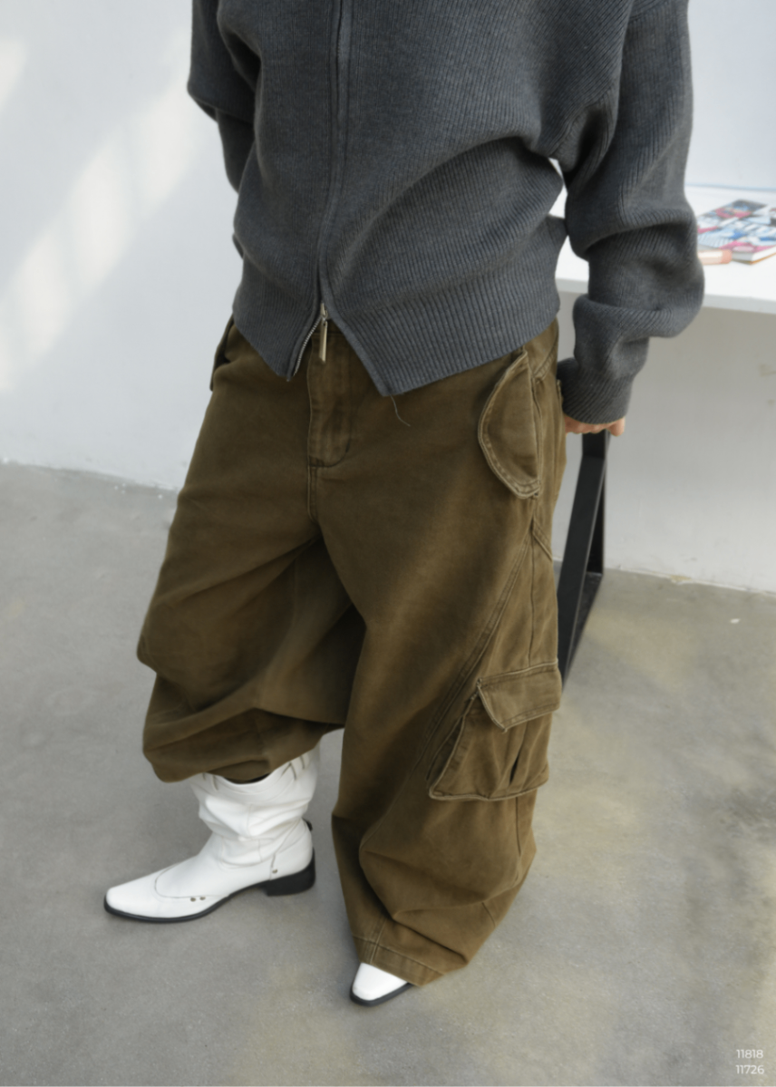 QUẦN KHAKI TÚI HỘP GÂN GIỮA UNM 10139