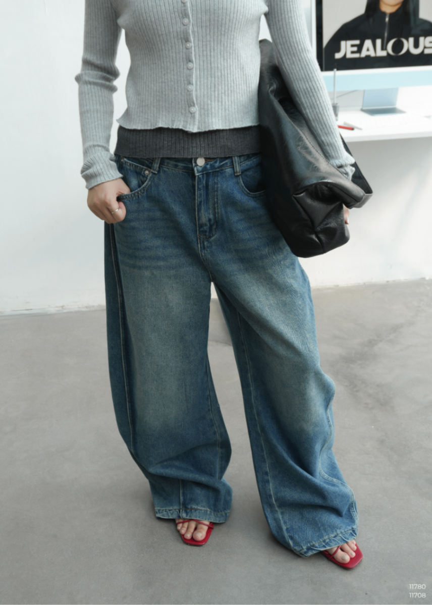 QUẦN JEANS WASH YIYU Q3F1232
