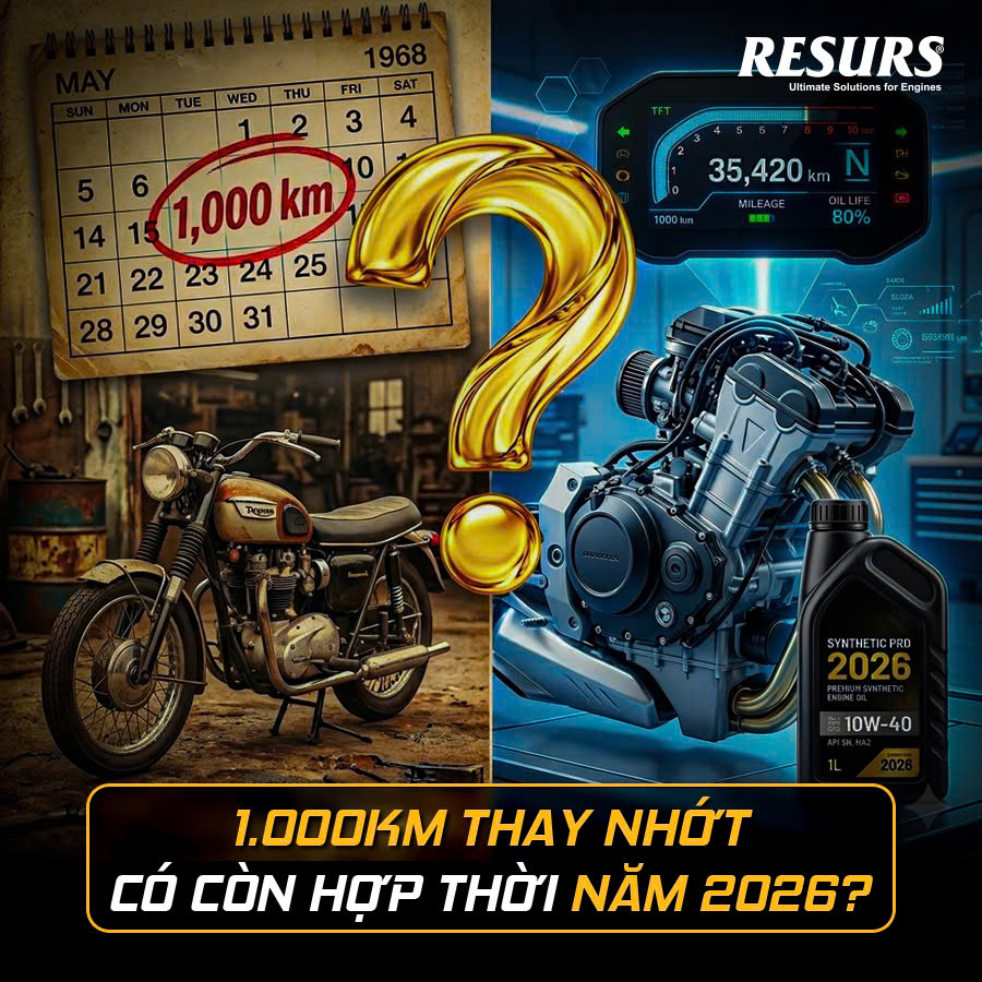 1.000km thay nhớt có còn hợp thời năm 2026?