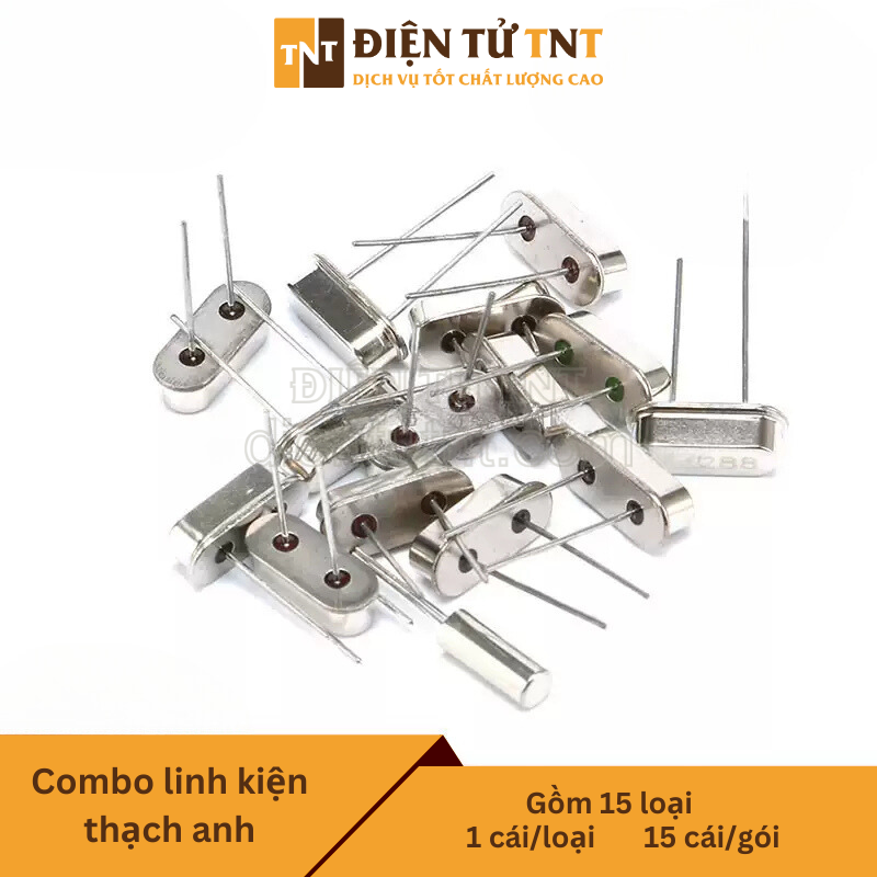 Combo thạch anh – gồm các loạ như 11.0592MHz, 12MHz, 16MHz, 32.768KHz và 11 loại khác, mỗi loại 1 con