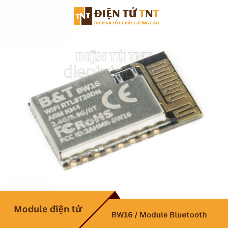 Module Bluetooth RTL8720DN BW16 – Hỗ trợ WiFi băng tần kép + Bluetooth 5.0, tiêu thụ điện năng thấp, lý tưởng cho các ứng dụng IoT