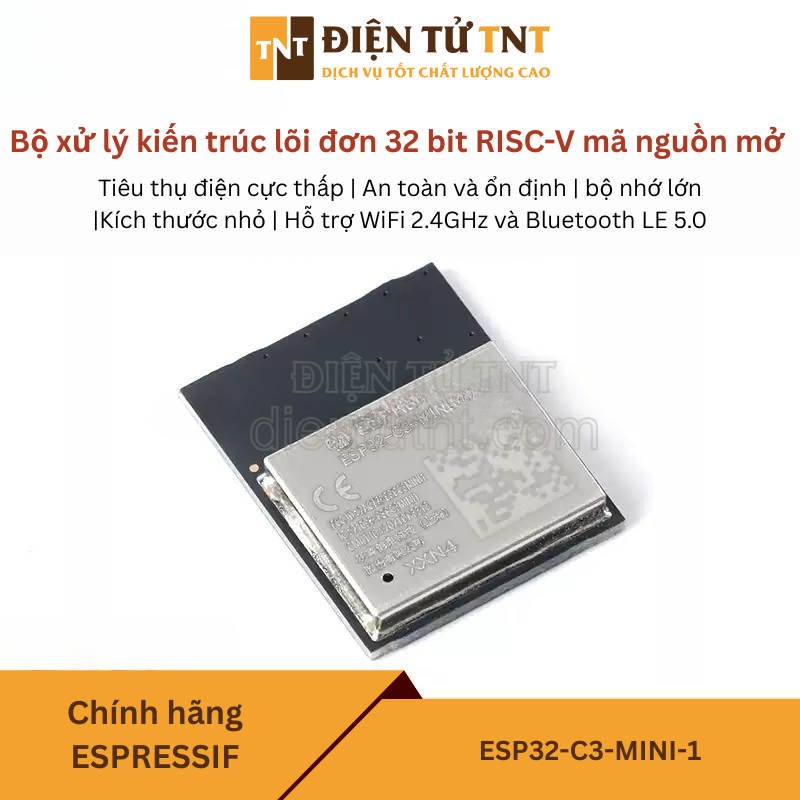 ESP32-C3-MINI-1-N4 chính hãng, Module không dây 2.4GHz WiFi + Bluetooth BLE5.0