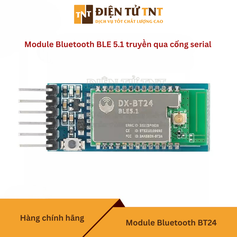 DX-BT24W-A/S/M/T Module Bluetooth Truyền Dữ Liệu serial Tốc Độ Cao, Truyền Dữ Liệu không dây, BLE 5.1, Tiết Kiệm Năng Lượng