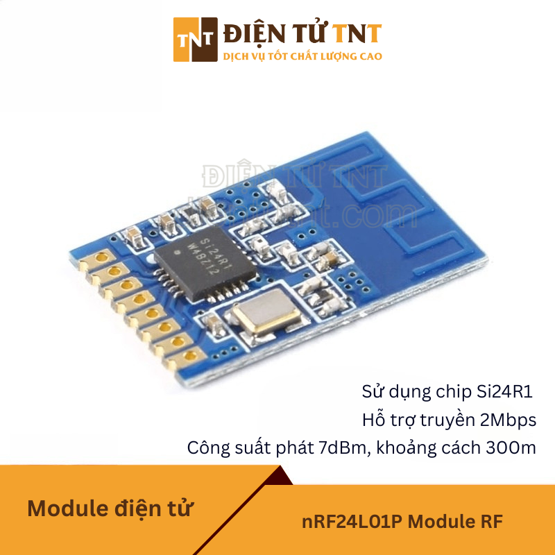 E01C-ML01S Module thu phát RF không dây, tần số 2.4GHz, sử dụng chip Si24R1