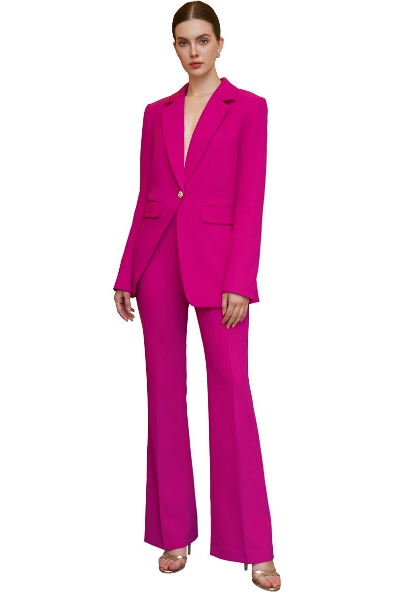 Dark Pinkfitted trousers