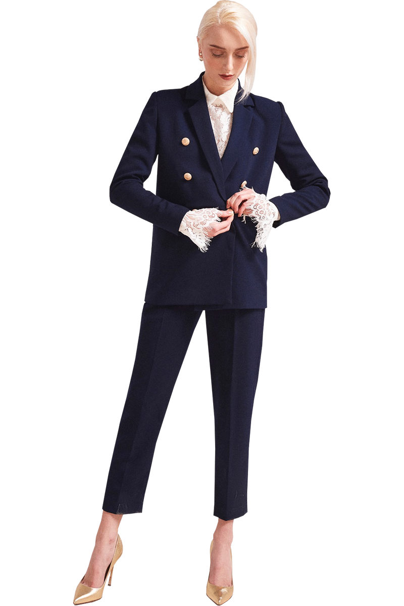 Navy 2-breasted Blazer