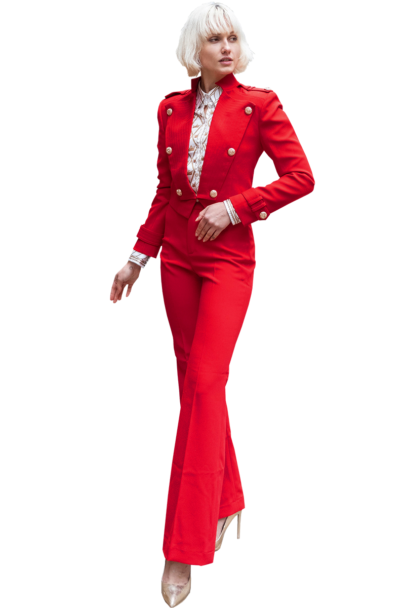 Red Musketeer blazer