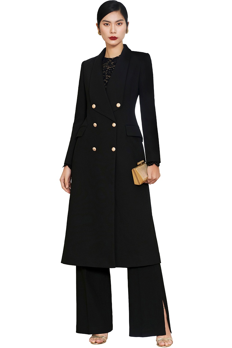 Large Lapels Long Coat