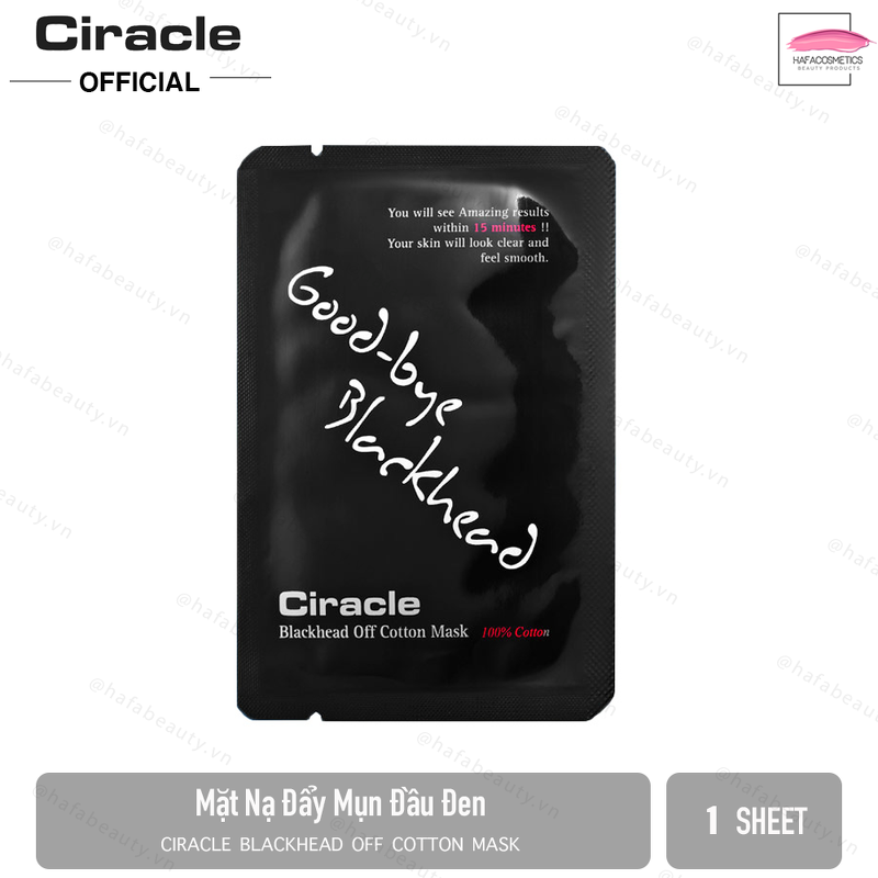 Mặt nạ đẩy mụn đầu đen Ciracle Goodbye Blackhead