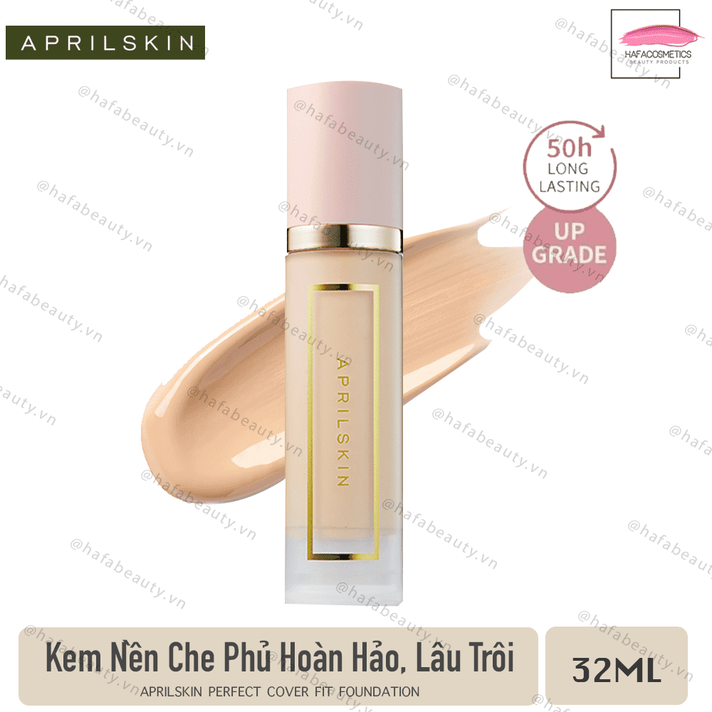 Kem Nền Che Phủ Hoàn Hảo, Lâu Trôi AprilSkin Perfect Cover Fit Foundation 32ml