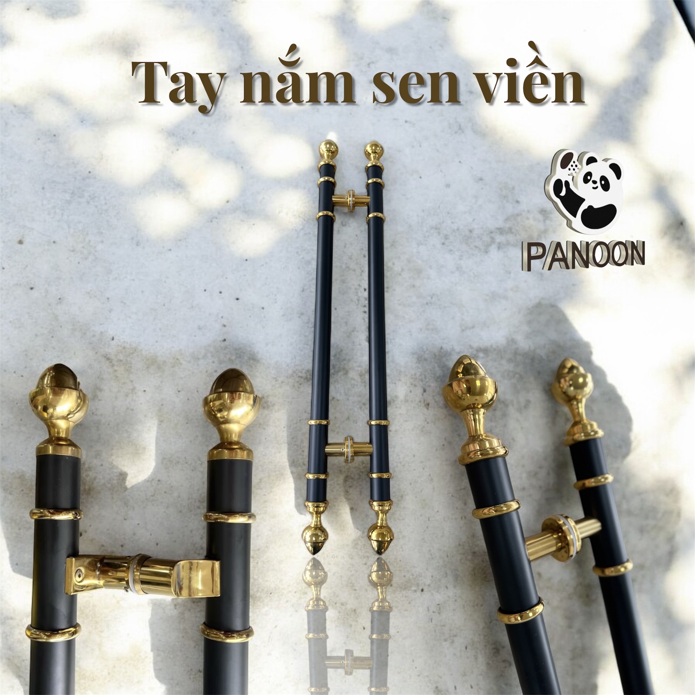 Tay Nắm Dài Họa Tiết Búp Sen - Dài 100cm