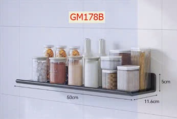 Kệ gia vị dán tường đen GM178B.2