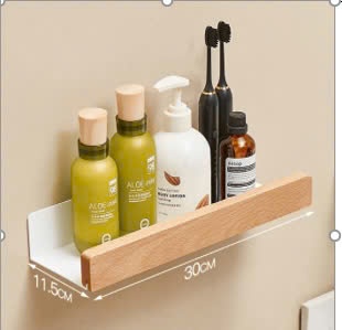 Kệ nhà tắm L400 màu trắng vân gỗ GM182B.13