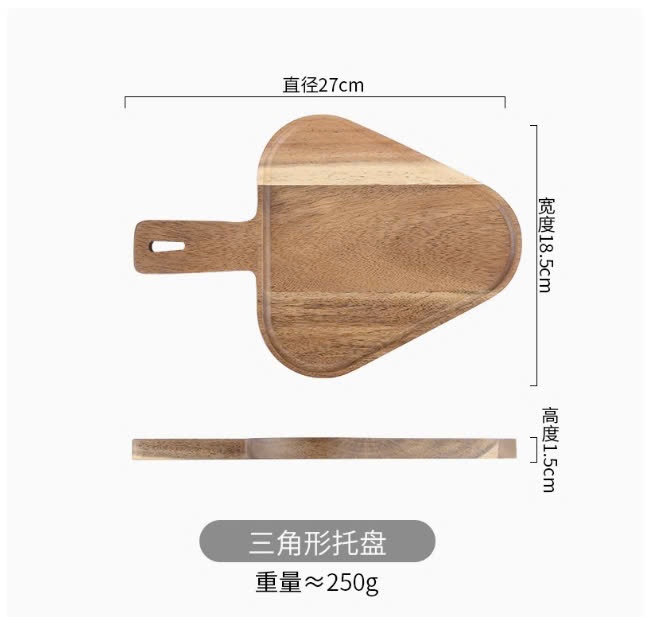 Thớt gỗ décor tam giác PG25