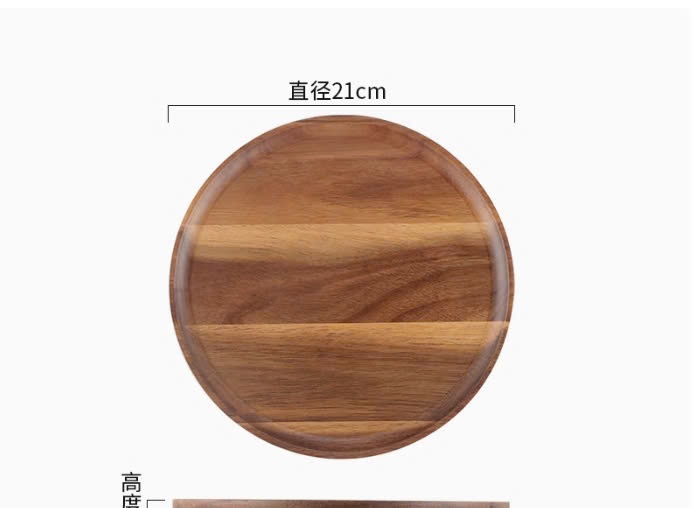 Khay gỗ décor hình tròn PG34C