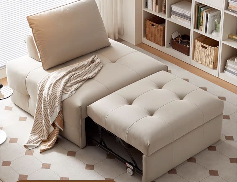 GIƯỜNG SOFA THÔNG MINH TRẮNG DA GC40.01