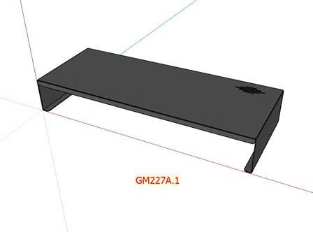 Kệ màn hình máy tính màu đen GM227A.1