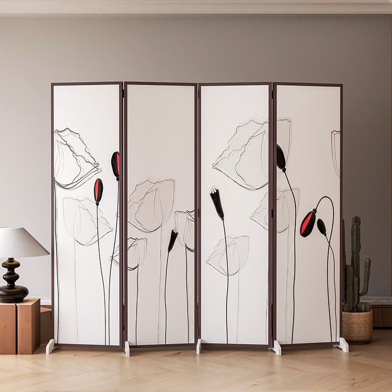 Bộ Bình phong 4 tấm in vải canvas GP392.2.V2