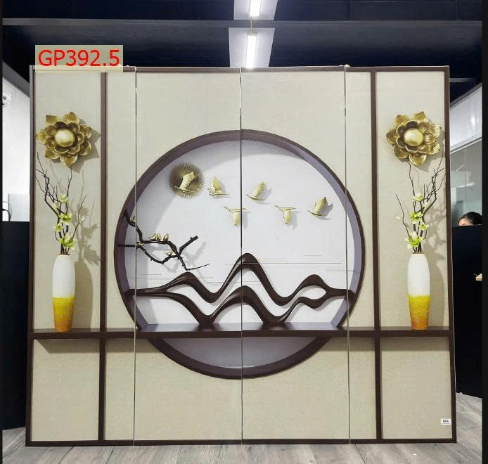 Bộ Bình phong 4 tấm in vải canvas GP392.5.V2