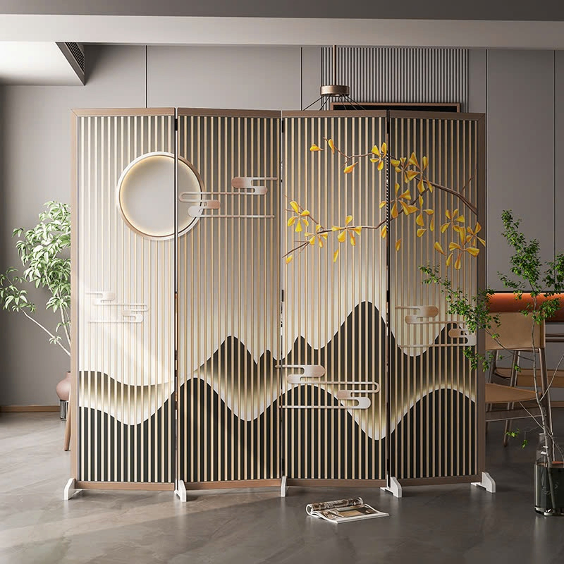 Bộ Bình phong 4 tấm in vải canvas GP392.3.V2