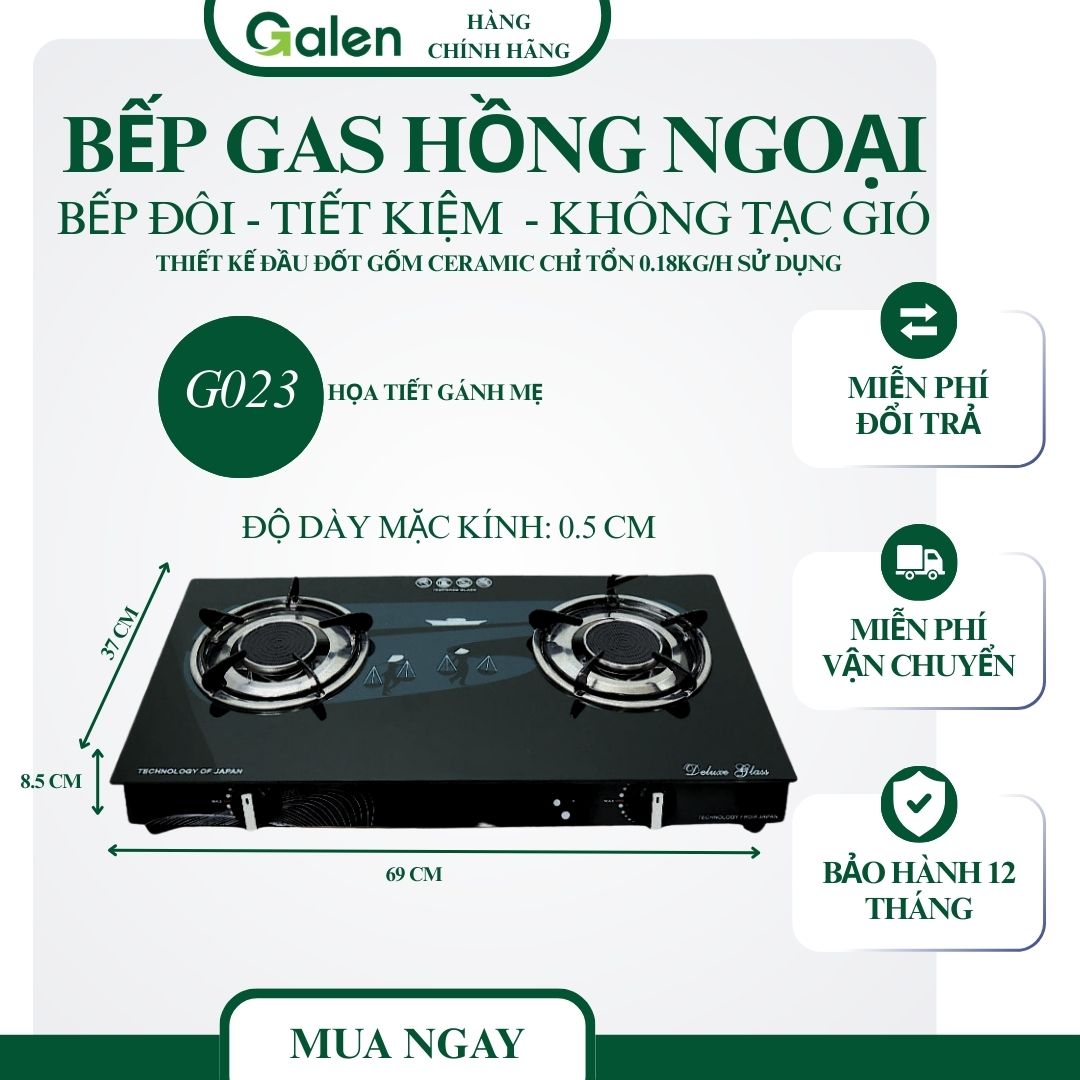 Bếp ga hồng ngoại Galen G023