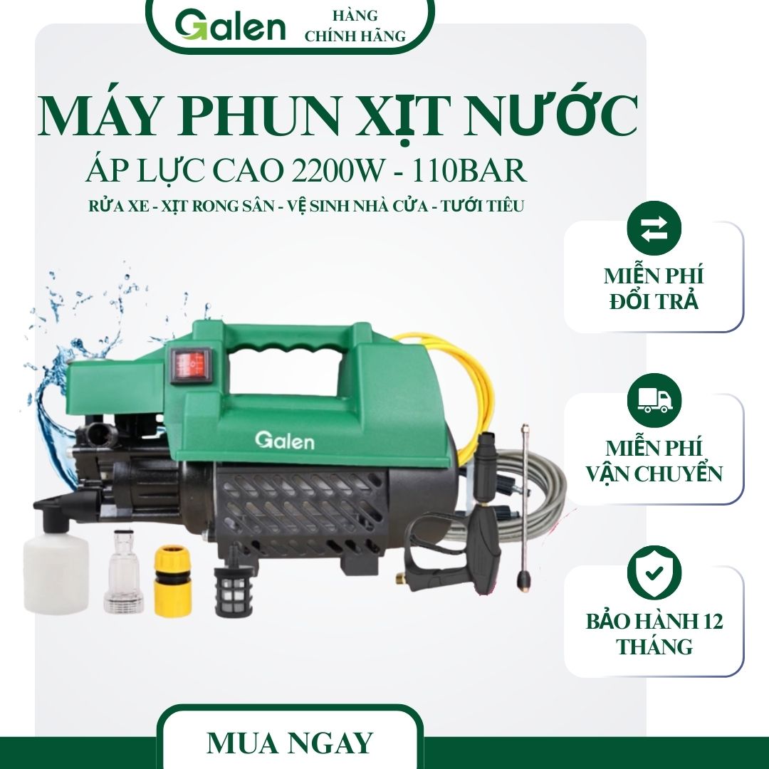 MÁY RỬA XE ÁP LỰC CAO GALEN G035