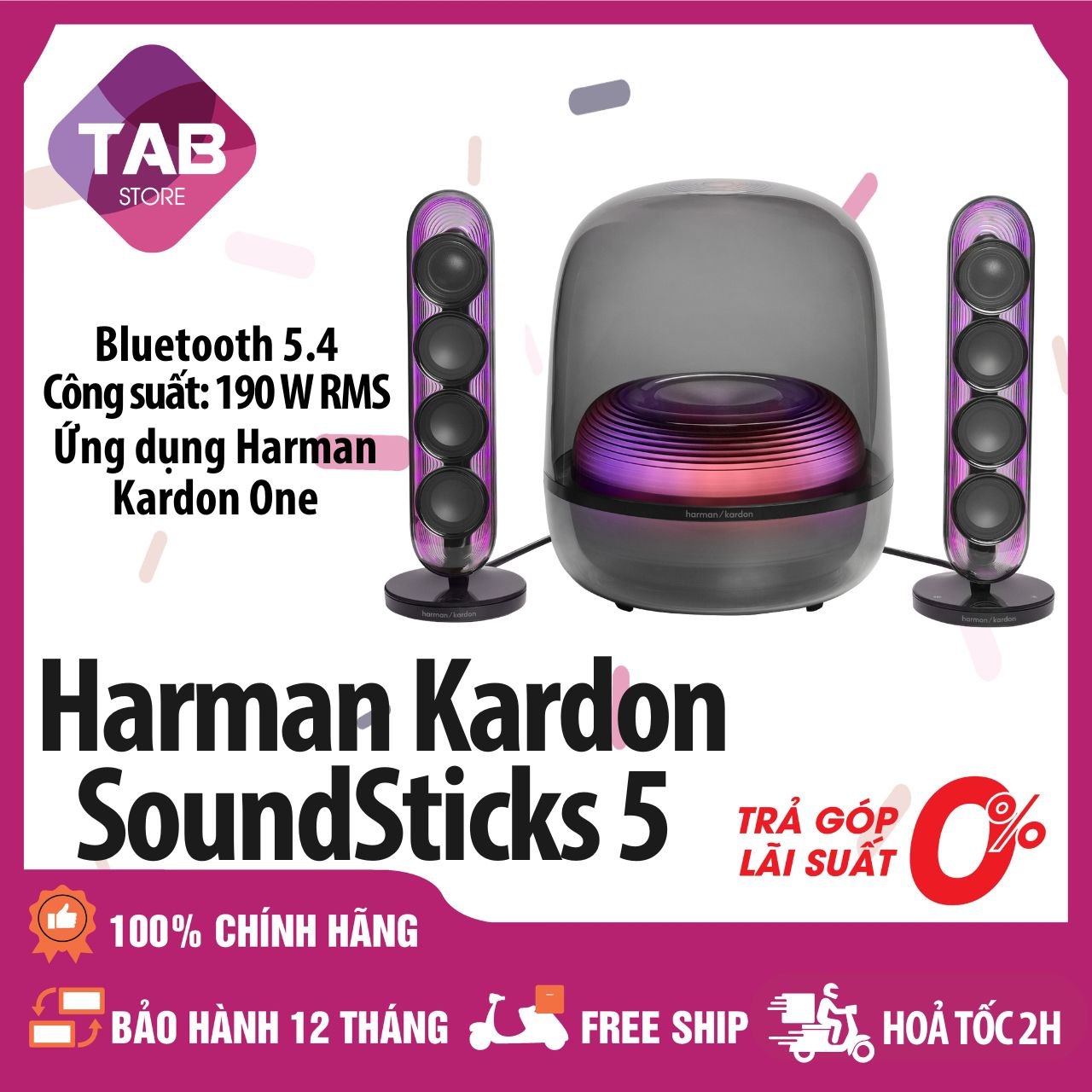 Loa Harman Kardon SoundSticks 5 Chính Hãng - Bảo Hành 12 Tháng