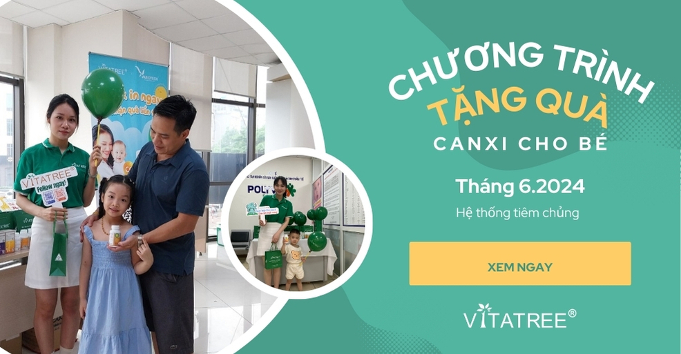 Dấu ấn chương trình tặng canxi cho bé của Vitatree tại hệ thống phòng tiêm 