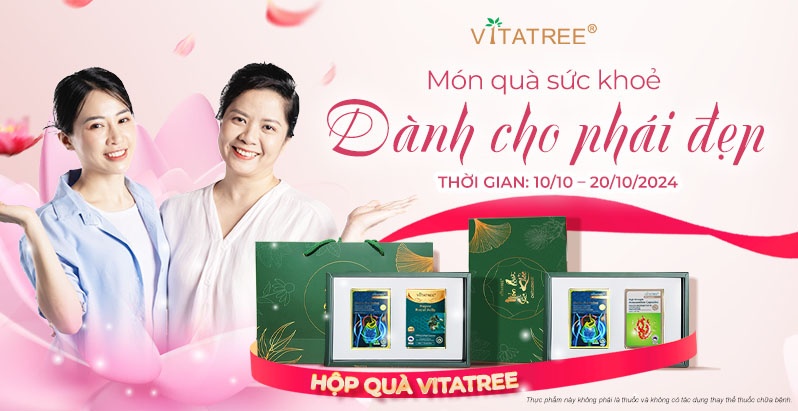 Mừng ngày 20 -10 “Hộp Quà Vitatree - Món quà sức khỏe cho phái đẹp” 