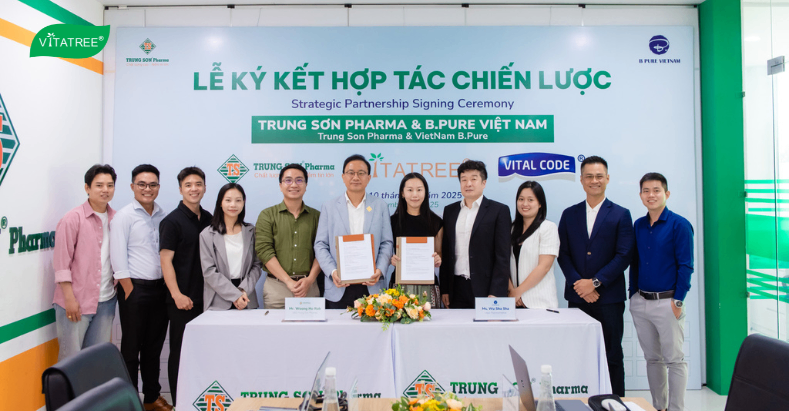 Lễ Ký Kết Hợp Tác Phân Phối Chiến Lược Giữa Trung Sơn Pharma & Vitatree Việt Nam 