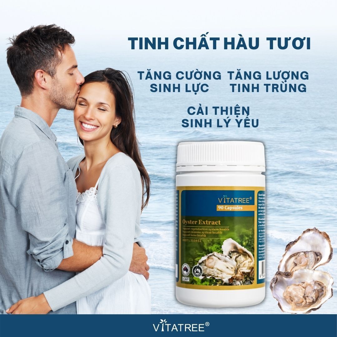 Tinh chất hàu TPBVSK Vitatree Oyster Extract của Úc – bạn đồng hành cho đấng mày râu sung sức.