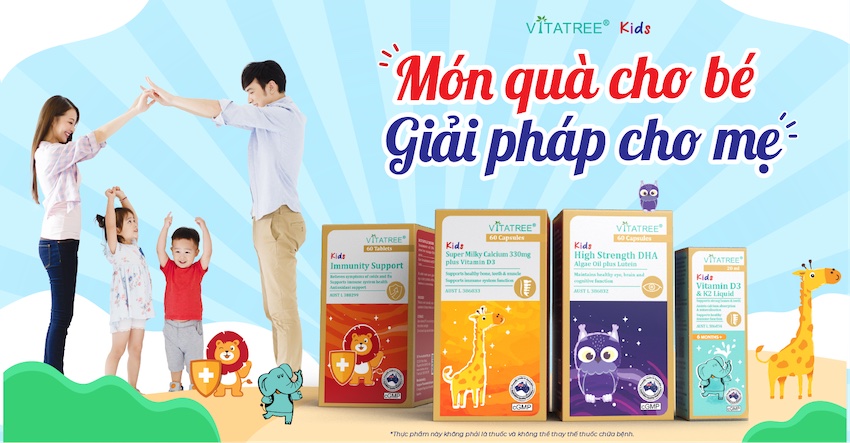 Vitatree Kids – Món quà cho bé, giải pháp cho mẹ