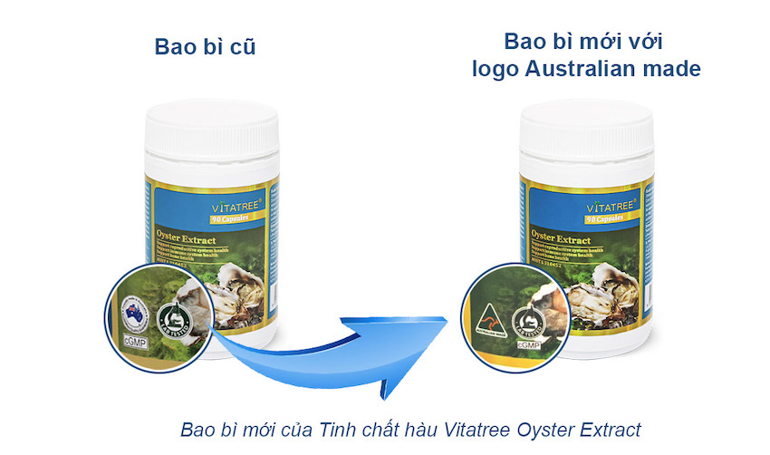 bao bì mới Tinh chất hàu Vitatree