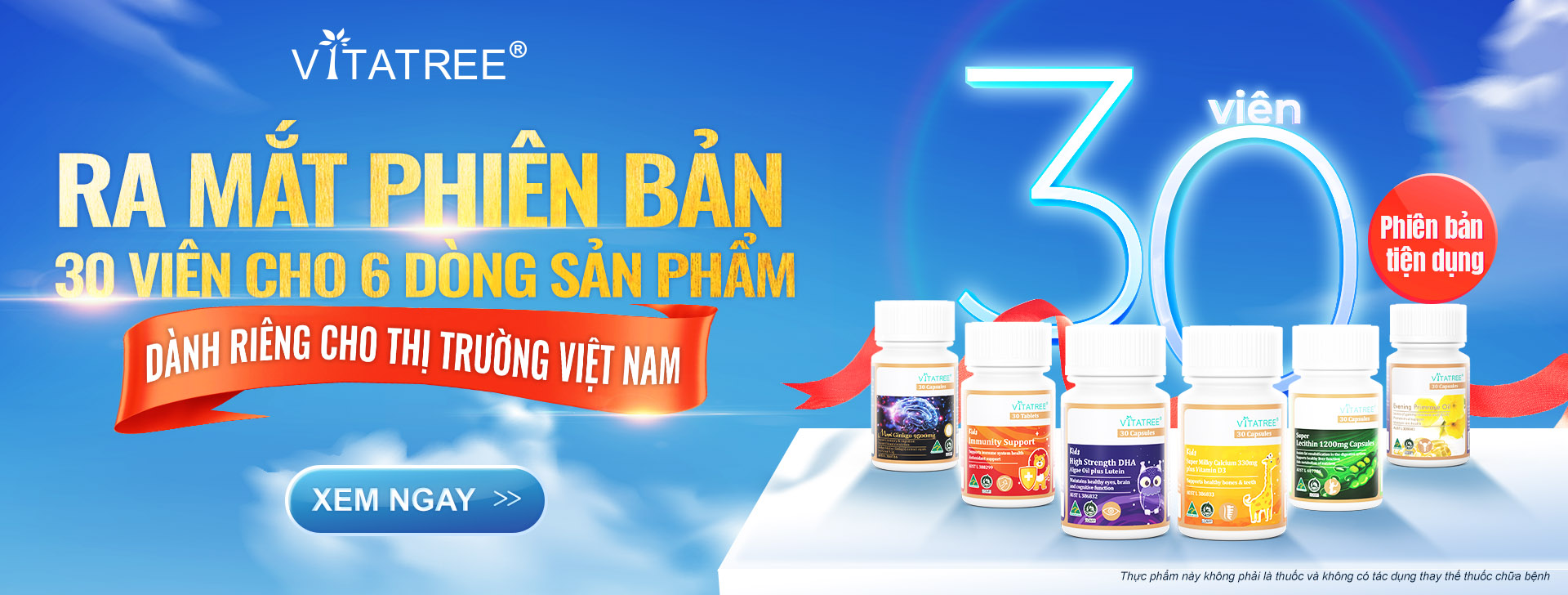 Banner Ra Mắt Sản Phẩm 30 viên