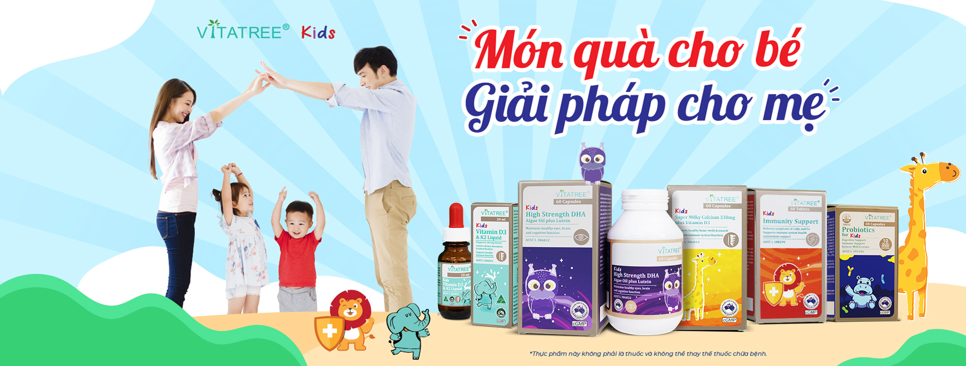 Vitatree Kids - Món quà cho bé, Giải pháp cho mẹ