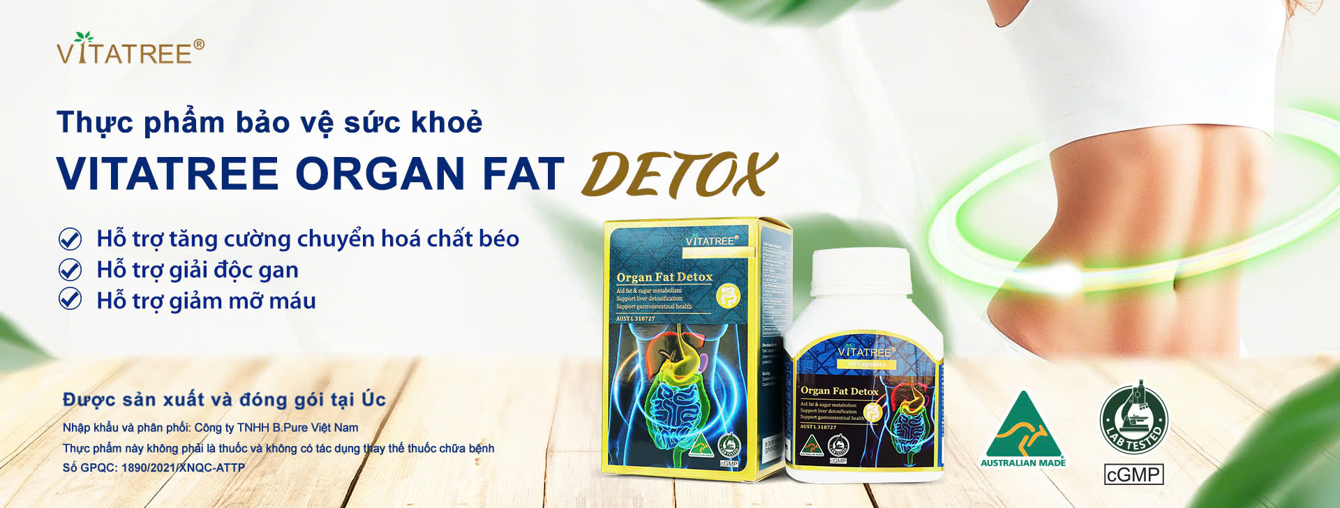 Vitatree Organ Fat Detox - Vững sức khoẻ, bền vóc dáng